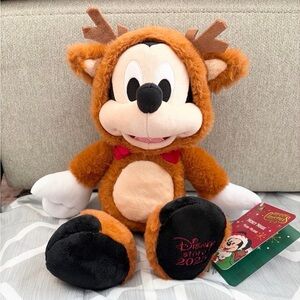 Disney 2025 Christmas Holiday Mickey Mouse Reindeer 15” Plush NWT